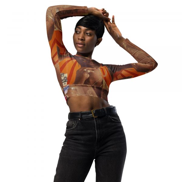 Zyah Belle long-sleeve crop top - Image 3